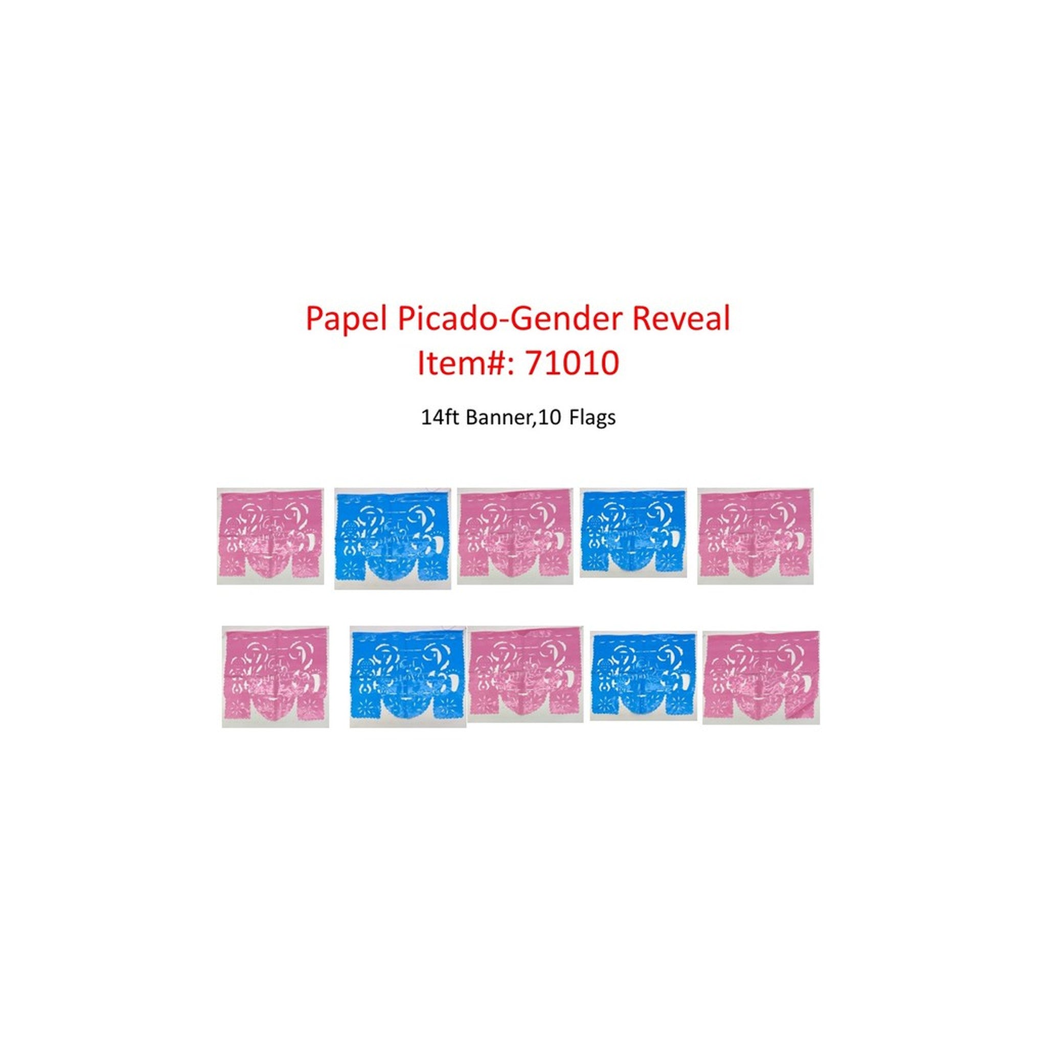 Papel Picado Gender Reveal